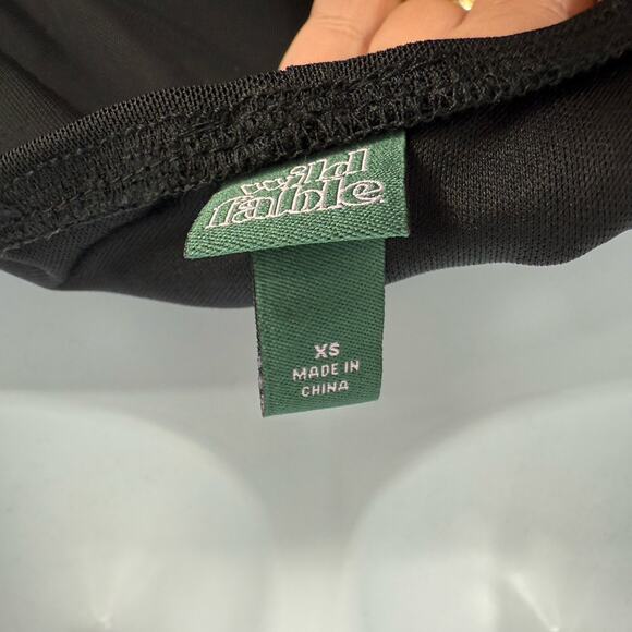 Wild Fable String Strap Mini Dress Black Mesh Overlay Size XS Party Club NEW - Picture 7 of 10